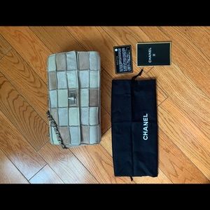 Chanel 2.55 patchwork suede shoulder bag